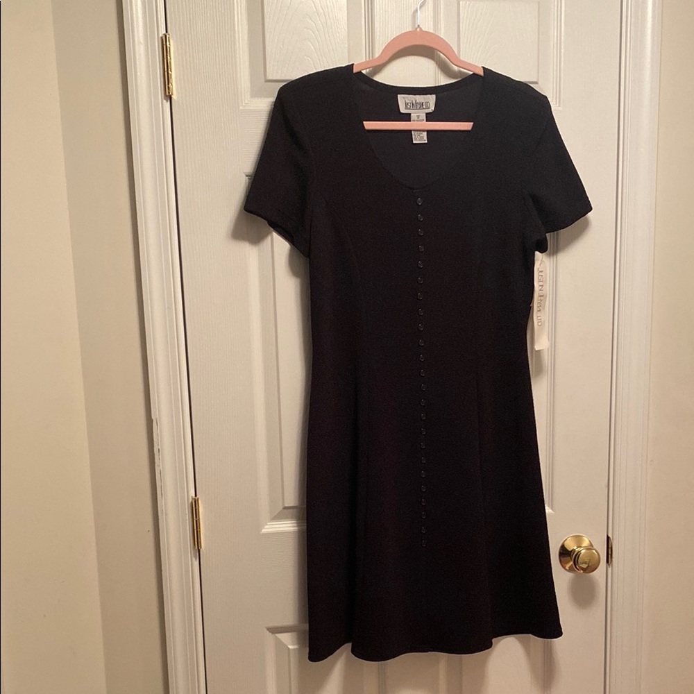 Brand New Just In Thyme LTD Black Button Detail Dress…size 10